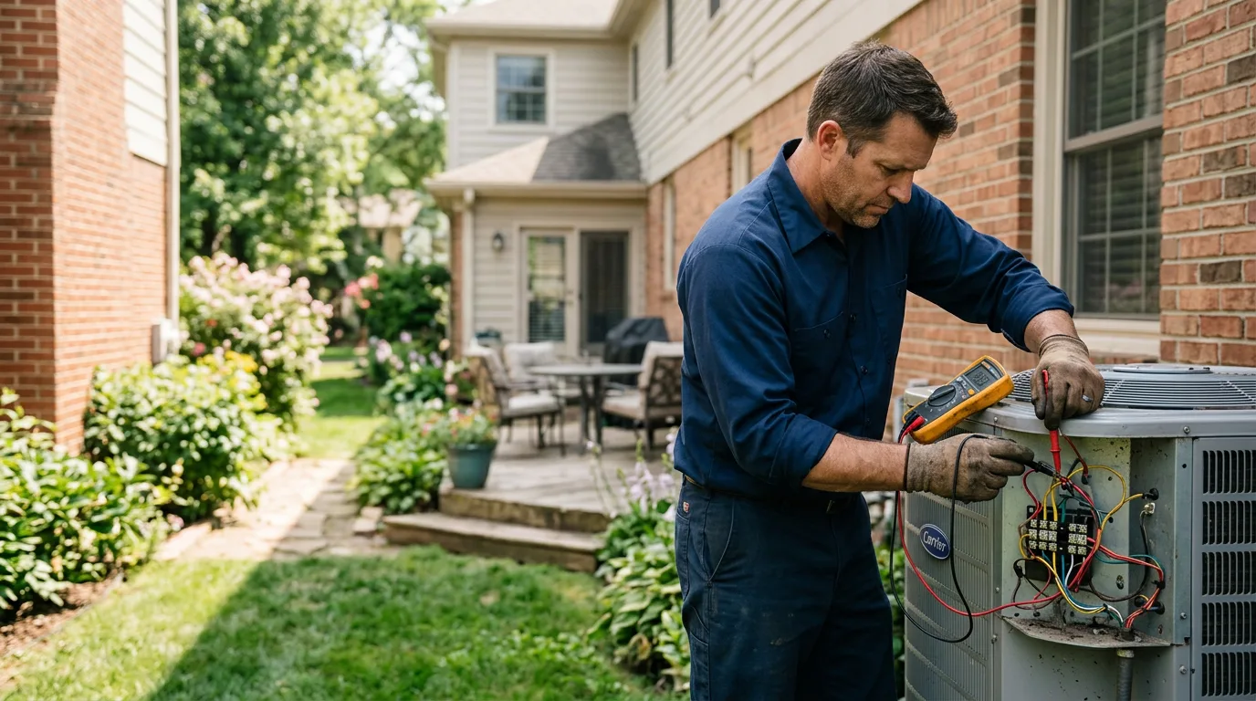 HVAC technician working near Mount Holly, NC